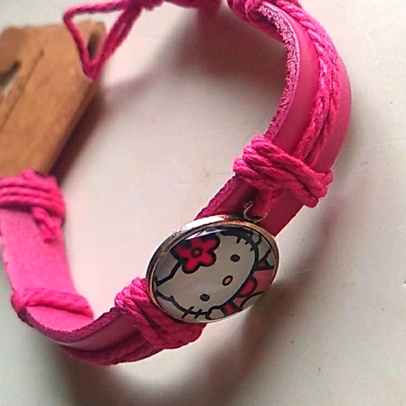 Hello kitty pink cute bracelet adjustable new - Picture 1 of 4